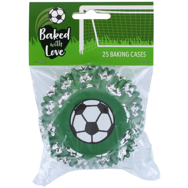Cupcake Baking Cases - Football / Soccer